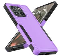 for Motorola Edge 2025 Case: Dual Layer Protective Heavy Duty Cell Phone Cover Shockproof Rugged with HD Screen Protector - Military Protection Bumper Tough for Motorola Edge 2025, Purple