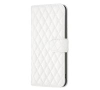 for Motorola Moto E14/G04/G24 Case, Shockproof Premium PU Luxury Leather Shock-Absorption Notebook Wallet Phone Cases with Magnetic Stand Card Holders Bumper Flip Protective Cover for Moto E14,White