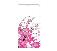 for Motorola Moto E20/E40/E30 Case, Premium Leather Painted Wallet Book Flip Stand View Phone Cover with Card Holder Slots Compatible with Motorola Moto E20/E40/E30,Flower vine