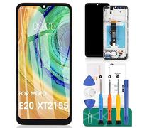 For Motorola Moto E20 LCD Screen For Motorola E20 Screen Replacement E20 LCD Display XT2155 Touch Digitizer Assembly XT2155-1,XT2155-3 Repair Parts Kits(Black With Frame?