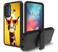 for Motorola Moto Edge 2021 Case | Moto Edge 5G UW Case, with Swivel Belt Clip Heavy Duty Shockproof TPU Protection Phone Cover for Motorola Moto Edge 2021,Colorful Cats