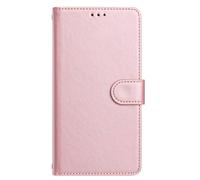 for Motorola Moto G 5G 2025 Case, Premium Leather Flip Shockproof Shock-Absorption Folio Notebook Phone Cases with Card Slots Kickstand Magnetic Closure Full Protection Wallet Skin, rose gold