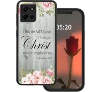 for Motorola Moto G Power 5G 2025 Phone Case 6.8" with Bible Verse Philippians 4-13 Design for Women Men Slim Soft TPU Silicone Wireless Charging Shookproof Protection Cover Case for Moto G Power 2025