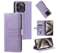 for Motorola Moto G05/E15 Wallet Case with [RFID Blocking] Card Slot Stand Shockproof Magnetic Leather Flip Fold Protective Phone Cases for Motorola Moto G05/E15 Case,Purple