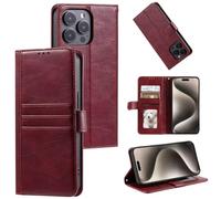 for Motorola Moto G15/G15 Power Wallet Case with [RFID Blocking] Card Slot Stand Shockproof Magnetic Leather Flip Fold Protective Phone Cases for Motorola Moto G15/G15 Power Case,red