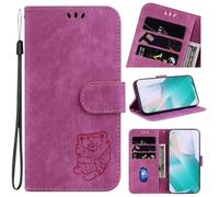 for Motorola Moto G35 Case, Shockproof PU Leather Embossed Tiger Notebook Flip Wallet Phone Cases Folio Soft TPU Bumper with Stand Card Slots Slim Fit Magnetic Protective Case for Motorola Moto G35