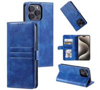 for Motorola Moto G35 Wallet Case with [RFID Blocking] Card Slot Stand Shockproof Magnetic Leather Flip Fold Protective Phone Cases for Motorola Moto G35 Case,blue