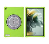 for Motorola Moto Pad 70 Groove Case/Lenovo Tab Plus Gen 2 12.1 inch Tablet with PC Kickstand, Soft Silicone, Washable, Thickened Corner Shockproof, Green