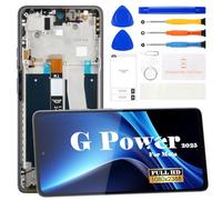 For Motorola Moto Power 5G 2025 Screen Replacement For Moto Power 5G 2025 LCD Display XT2515v XT2515-1 XT2515-2 Touch Digitizer Assembly Repair Kits (Black,With Frame)