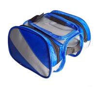 for Mountain Bike Front Bag 7.3x5.9 Inch Oxford Cloth for Mountain | 7.3x5.9x4.9 inch size, large capacity gear storage, fits mountain and road bikes, oxford cloth build(Blue)