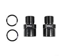 for Mountain Bike Pedal Extender 17mm Knee Relief for Mountain | TC4 high-strength alloy, rust resistant, 17mm extension, left right marked, secure fit