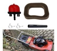 For Mountfield Lawnmower Maintenance Kit - Air Filter, Primer-Bulb, Spark-Plug for RS100 SP414 HP414, Fits Various-HP Series Models 2011-2019