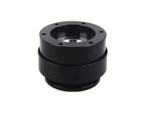For MOZA Simagic M10 A/Mini Euro Truck 70mm 6 Hole Racing Simulator Game Steering Wheel Quick Release Hub Adapter(Black)