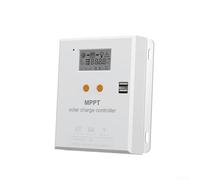 For MPPT Solar Charge Controller With Automatic DC Voltage Recognition, Dual USB Ports, Aluminum Alloy Housing, Overheat And Short-Circuit Protection(10A)