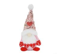 For Mr and For Mrs Plush Valentines Day Gnome Decorations Handmade to Enhance Romantic Indoor and Outdoor Areas (Mens mens flags)