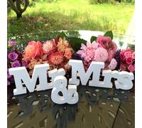 For Mr and Mrs PVC Letters Wedding Decoration Freestanding Desktop and Room Ornaments Wedding and Anniversary Photography Prop
