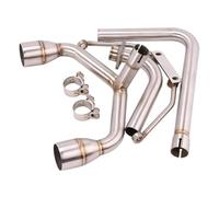For MSX125 For SF125 Motorcycle Exhaust Full System Double Hole 51mm Front Middle Link Pipe Exhaust Pipe(Type L)