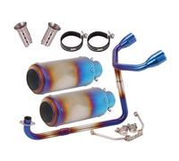 For MSX125 For SF125 Motorcycle Exhaust Full System Double Hole 51mm Front Middle Link Pipe(Type B)