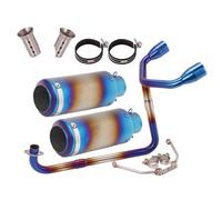 For MSX125 For SF125 Motorcycle Exhaust Full System Double Hole 51mm Front Middle Link Pipe(Type E)