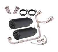 For MSX125 For SF125 Motorcycle Exhaust Full System Double Hole 51mm Front Middle Link Pipe(Type G)