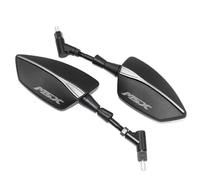 For MSX125 Grom125 Grom MSX 125 2013-2022 2021 2020 10mm Motorcycle Adjustabale Rearview Rear View Mirrors Side Mirror(Silver)