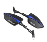 For MSX125 Grom125 Grom MSX 125 2013-2022 2021 2020 10mm Motorcycle Adjustabale Rearview Rear View Mirrors Side Mirror(Blu)