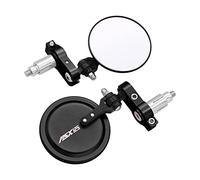 For MSX125 MSX 125 For Grom/SF 2013-2021 Motorcycle Mirrors Handle Bar Rearview Mirror CNC Rear View Bar End Mirror(Black)