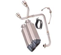 For MSX125 MSX 125 Motorcycle Exhaust Full System Modified Double Hole Escape Moto Muffler 51mm Front Middle Link Pipe