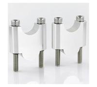 For MT-03 For MT-25 For MT-15 For FZ1 For FZ6 For FZ8 22mm 7/8 Handle Bar Riser Handlebar Fat Risers Motorcycle CNC Handle Bar Risers Handlebar Risers(Silver Riser 30mm)