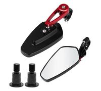For MT 07 09 MT07 MT09 MT10 SP XSR700 XSR900 FZ07 MT-10 MT-07 Motorcycle Rearview Mirrors Handlebar End Side Mirror Handlebar Mirror(Clear Mirrors(Red))