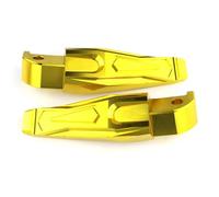 For MT-07 2013 2014 2015 2016 2017 2018 2019 CNC Motorcycle Rear Passenger Foot Peg Footrests Footpeg Pedal Motorcycle Footpegs(Gold)