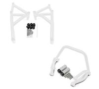 For MT-09 FZ-09 2014-2016 Front Or Rear Crash Bar Engine Guard Stunt Subcage Passenger Peg Highway Crash Bar Engine Guard(White-1 Set)