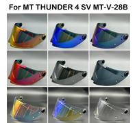 For MT Helmet Visor Shield for THUNDER 4 SV Sunscreen Capacete Windshield Uv Protection Motorcycle Replace Extra Lens MT-V-28B Nano anti fog Clear