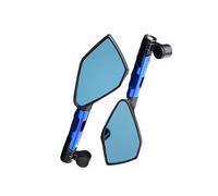 For MT07 09 10 For FZ1 6 09 8 For XSR 700 900 400 For Tracer 900 Motorcycle Rearview Mirror Aluminum Alloy 8 10MM(Blue)