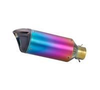 For MT07 MT09 For Z900 Z400 Ninja400 Gsx250 Gsx750 51mm Universal S-project Motorcycle Exhaust Muffler Pipe Moto Racing(TYPE-B)