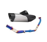 For MT15 R15 XSR155 System Escape Slip On 51MM Front Tube Link Pipe Connect Original full Motorcycle Exhaust System(TYPE-D)