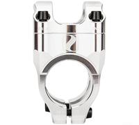 For MTB Stem 33mm For CNC Aluminum Alloy Handlebar Clamp for 28.6mm Fork to 31.8mm Bar, Lightweight Short Reach Riser for Downhill Trail All Mountain Biking Parts(Silver)