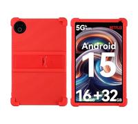 for MUISOO 10 Inch Case 2025 (MISKB100477)/MUISOO 10.4 inch Tablet with PC Kickstand, Soft Silicone, Washable, Thickened Corner Shockproof Case for Evermyth 10 Inch KB1001/KB1004, Red