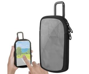 For Multimedia Device: Portable Audio Component Dome, Shockproof Mesh Internal Compartment, Compact Digital Storage Wallet | Hardware Headphones with AC