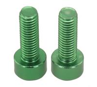 For MUQZI M5 Bicycle Water Bottle Holder Screws Hex Head Cage Bolts Aluminum Alloy Anti-Rust Design Bike Accessories Assorted Colors(GREEN)