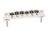 For Mus-iclily Pro 10.4mm Roller Saddle Bridge ABR for Tune-O-Matic Bridge With M4 Post For LP Style Electric Guitar(Nickel)