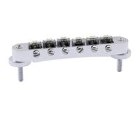 For Mus-iclily Pro 10.4mm Roller Saddle Bridge ABR for Tune-O-Matic Bridge With M4 Post For LP Style Electric Guitar(Chrome)