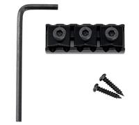 For Mus-iclily Pro 42mm Electric Guitar String Locking Nut For Tremolo Bridge(Schwarz)