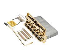 For Musi-clily Pro Vintage-style Guitar 56.5mm(2-7/32 Inch) Steel Saddles Tremolo Bridge For Vintage for ST Guitar(Gold)