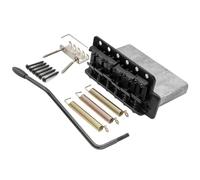 For Musi-clily Pro Vintage-style Guitar 56.5mm(2-7/32 Inch) Steel Saddles Tremolo Bridge For Vintage for ST Guitar(Schwarz)