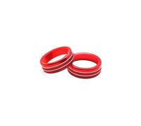 for Mustang 2015-2021 Center Console Radio Knob Headlight Adjust Decorative Car Decorative Stickers Decorative Accessories Gear Shift Panel Trim( Red)