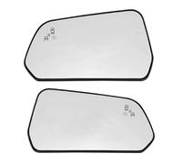 For Mustang 2015-2021 USA Version Side Heated Wing Mirror Glass Rearview Mirror Lens With Blindspot Side Wing Mirror Glass