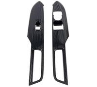 For Mustang For Fastback 2024 2025 Carbon Black Car Interior Window Lift Switch Control Button Cover Trim ABS Accessories 2pcs Car Styling Interior