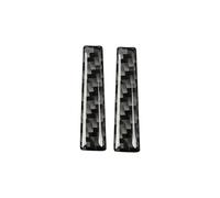 For Mustang GT 2015-2021 Accessories Carbon Fiber Interior Car Gear Lever Both Sides Trim Cover Trim Sticker Decal Decor Auto Parts(Black)