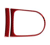 For Mustang GT 2015-2021 Car Gear Shift Box Panel Cover Trim Frame Interior Decorative Sticker Accessories Interior Decoration (Left-hand drive 3/Red)